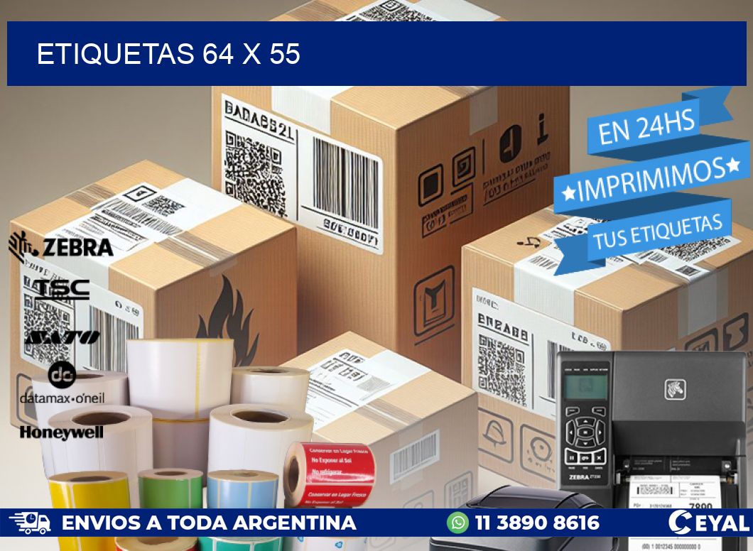 ETIQUETAS 64 x 55