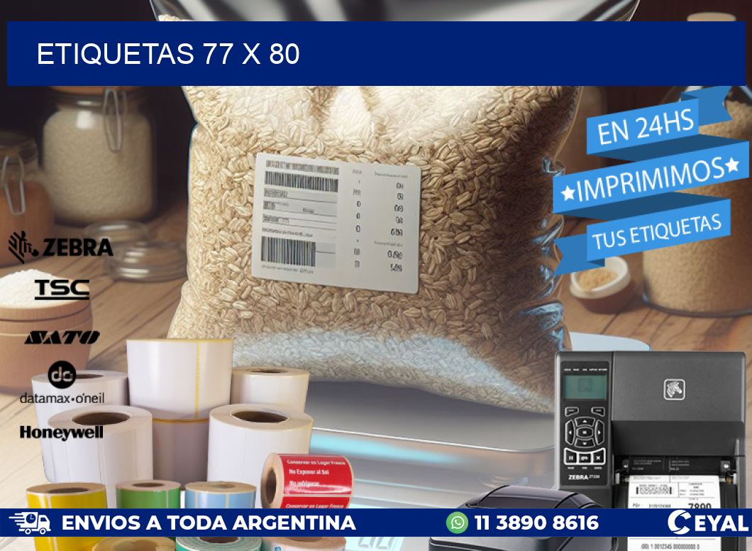 ETIQUETAS 77 x 80