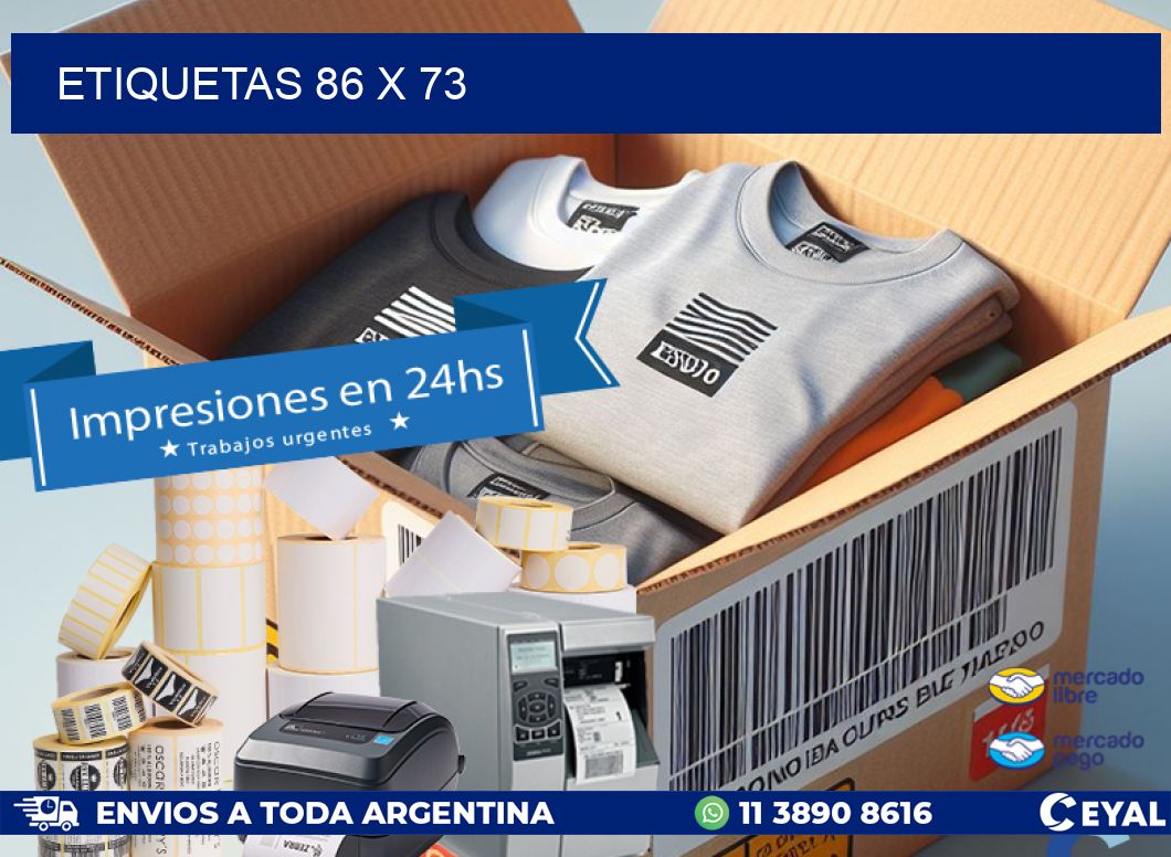 ETIQUETAS 86 x 73