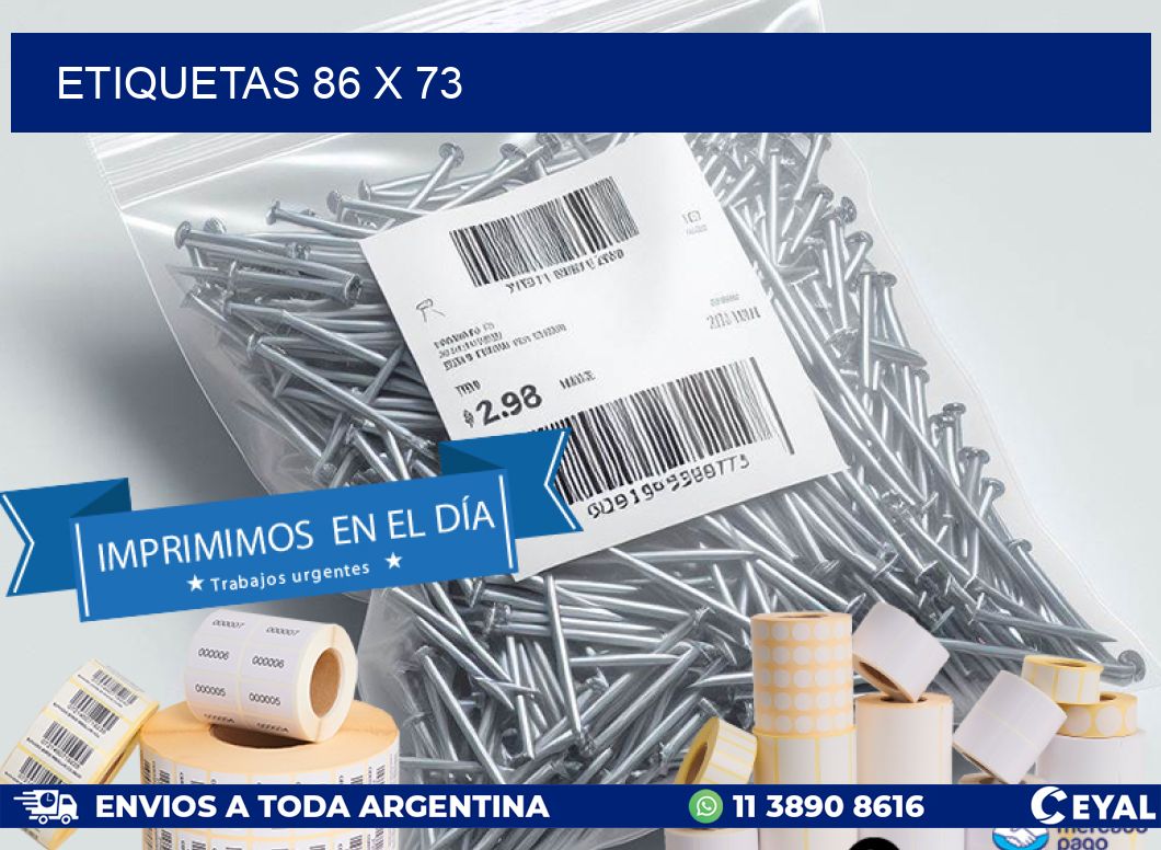 ETIQUETAS 86 x 73