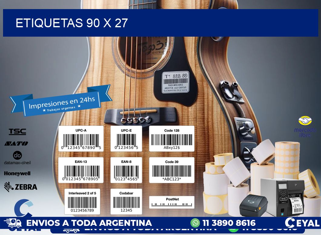 ETIQUETAS 90 x 27