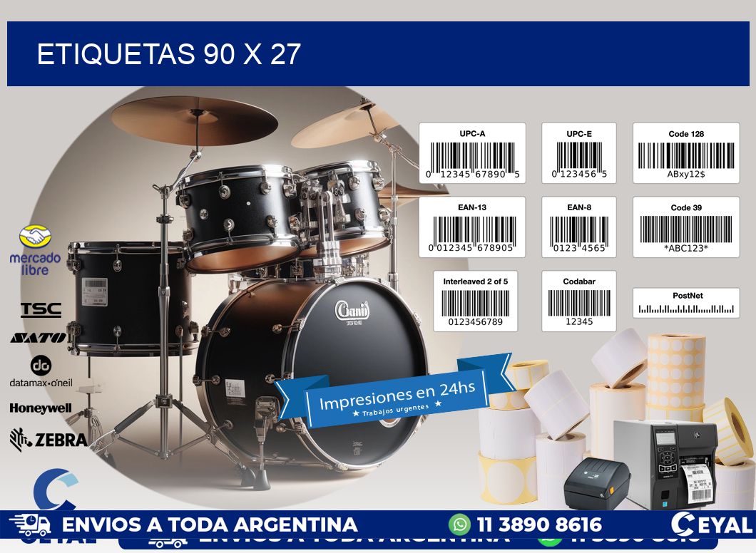 ETIQUETAS 90 x 27
