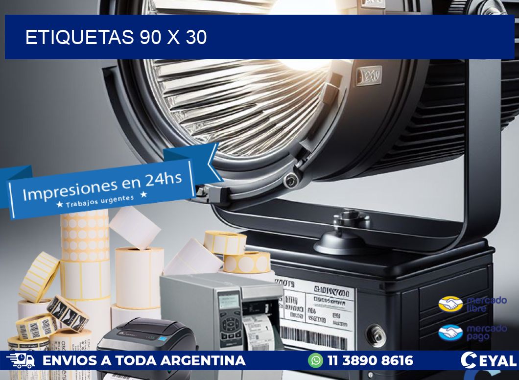ETIQUETAS 90 x 30