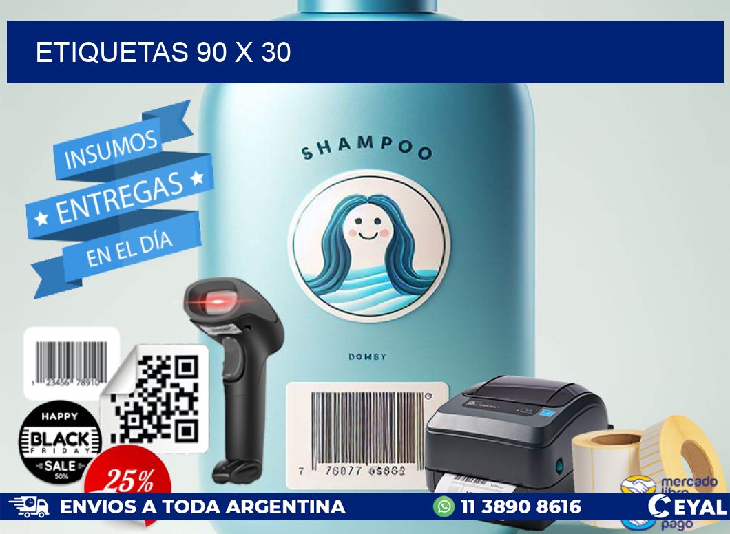 ETIQUETAS 90 x 30