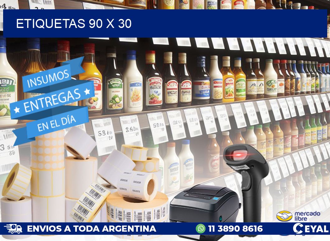 ETIQUETAS 90 x 30