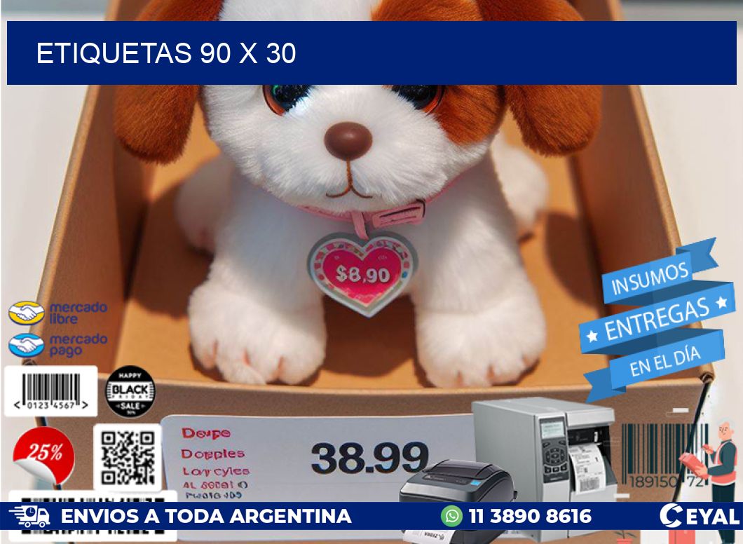 ETIQUETAS 90 x 30