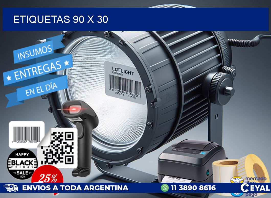 ETIQUETAS 90 x 30