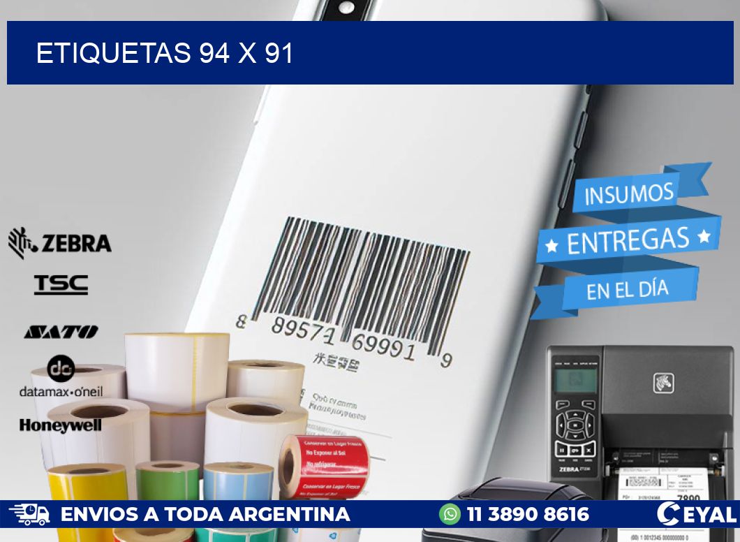 ETIQUETAS 94 x 91
