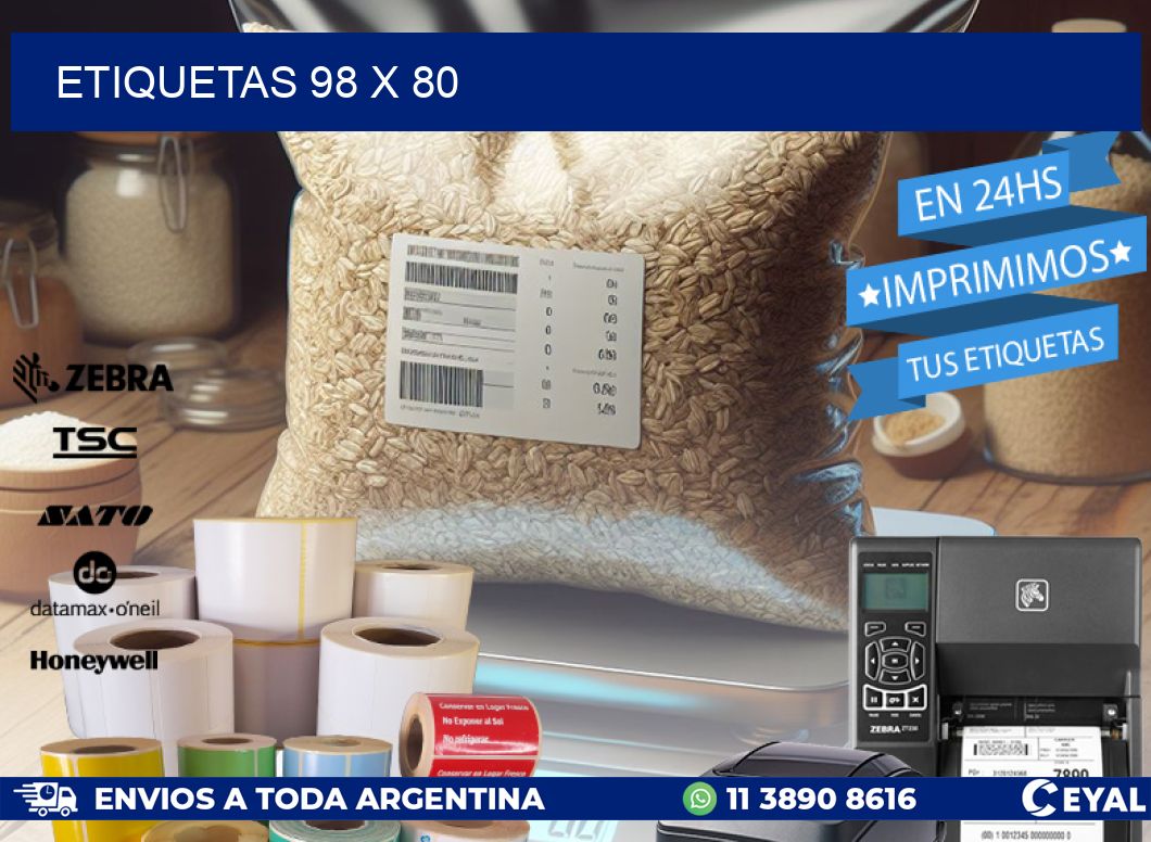 ETIQUETAS 98 x 80