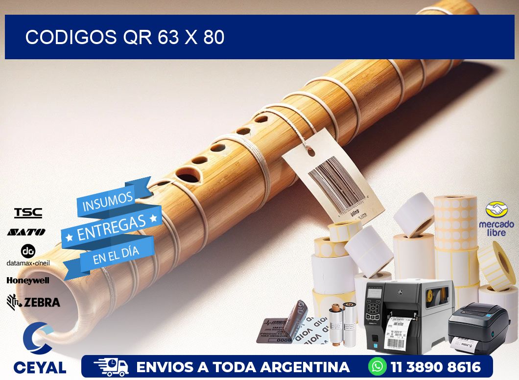 CODIGOS QR 63 x 80