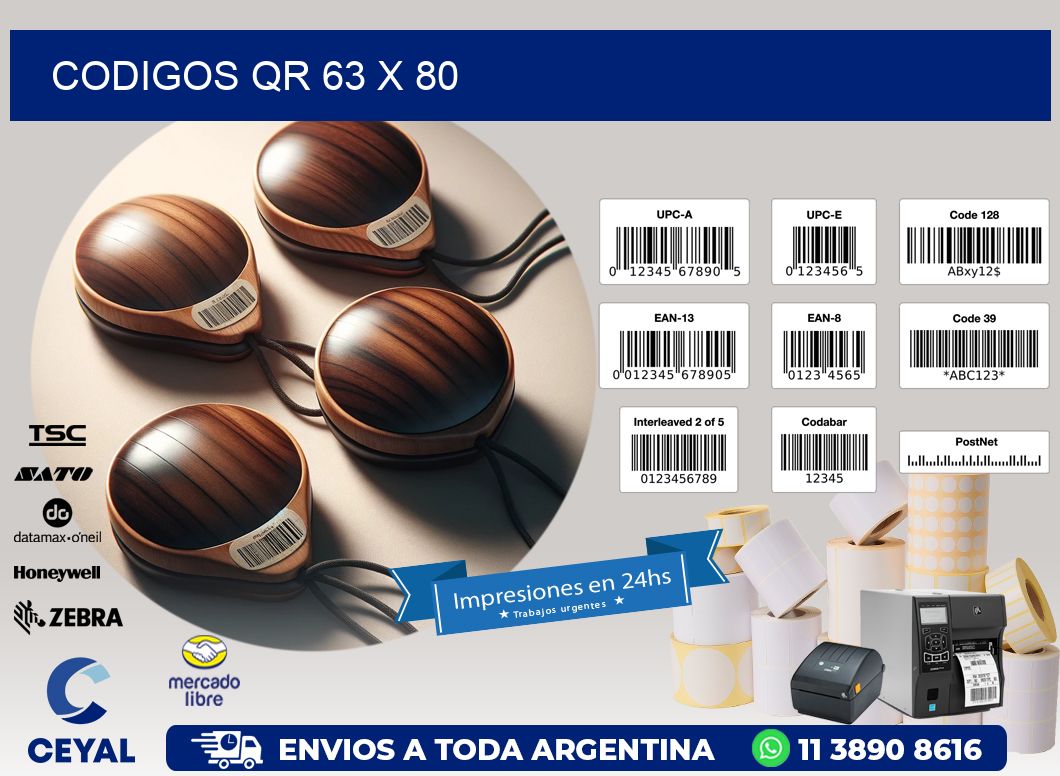CODIGOS QR 63 x 80