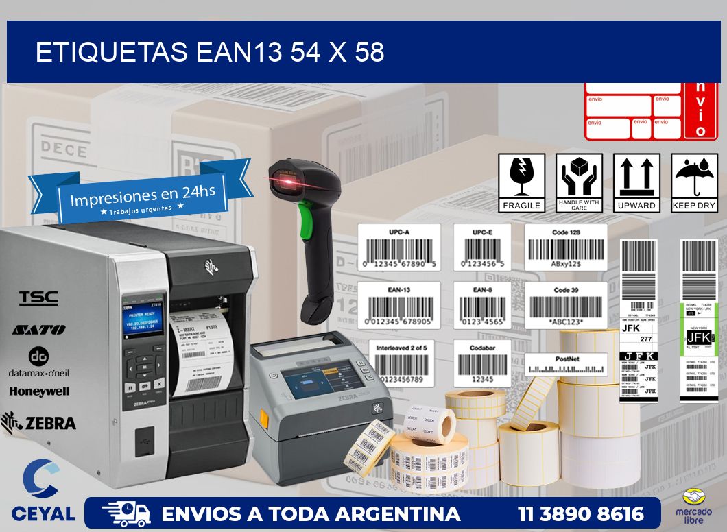 ETIQUETAS EAN13 54 x 58