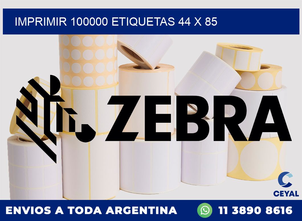 IMPRIMIR 100000 ETIQUETAS 44 x 85