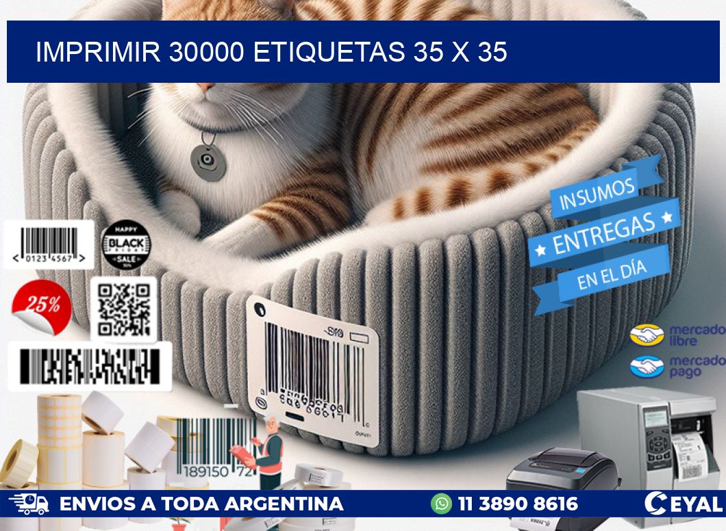IMPRIMIR 30000 ETIQUETAS 35 x 35