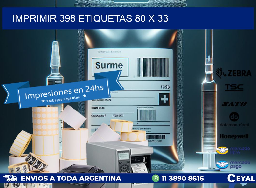 IMPRIMIR 398 ETIQUETAS 80 x 33