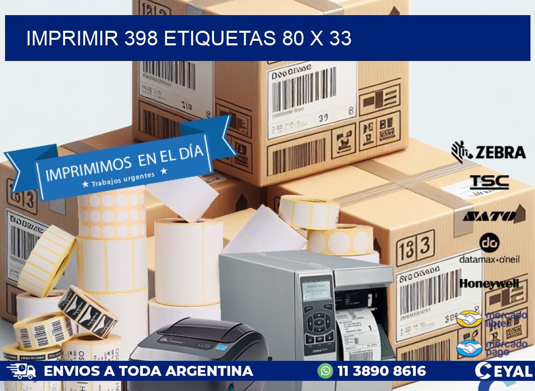 IMPRIMIR 398 ETIQUETAS 80 x 33