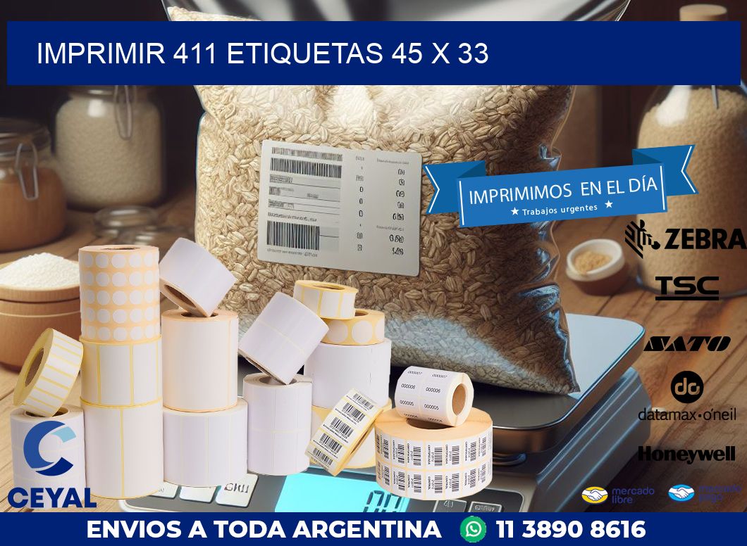 IMPRIMIR 411 ETIQUETAS 45 x 33