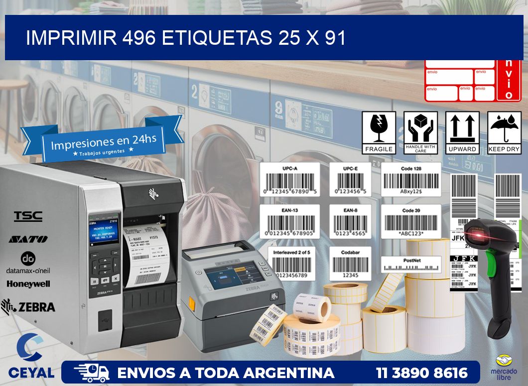 IMPRIMIR 496 ETIQUETAS 25 x 91