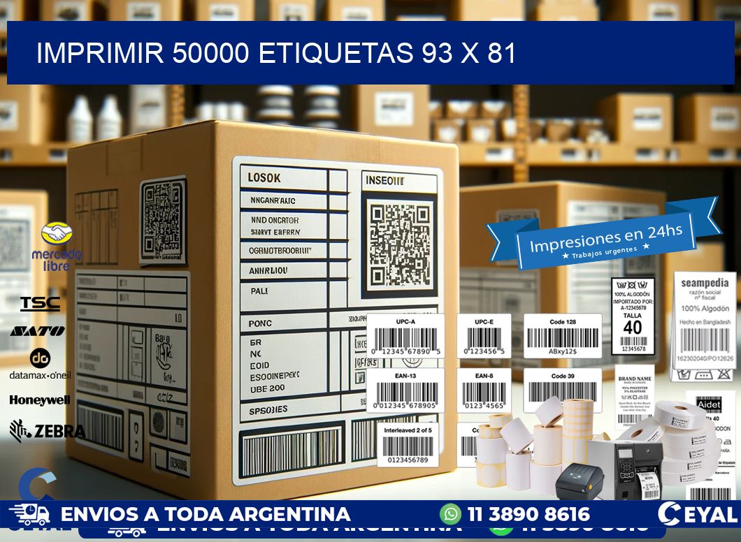 IMPRIMIR 50000 ETIQUETAS 93 x 81