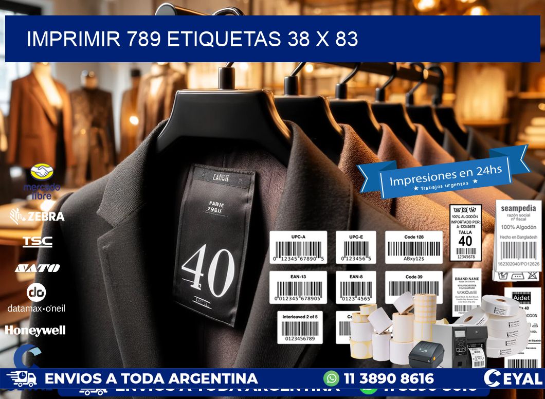 IMPRIMIR 789 ETIQUETAS 38 x 83