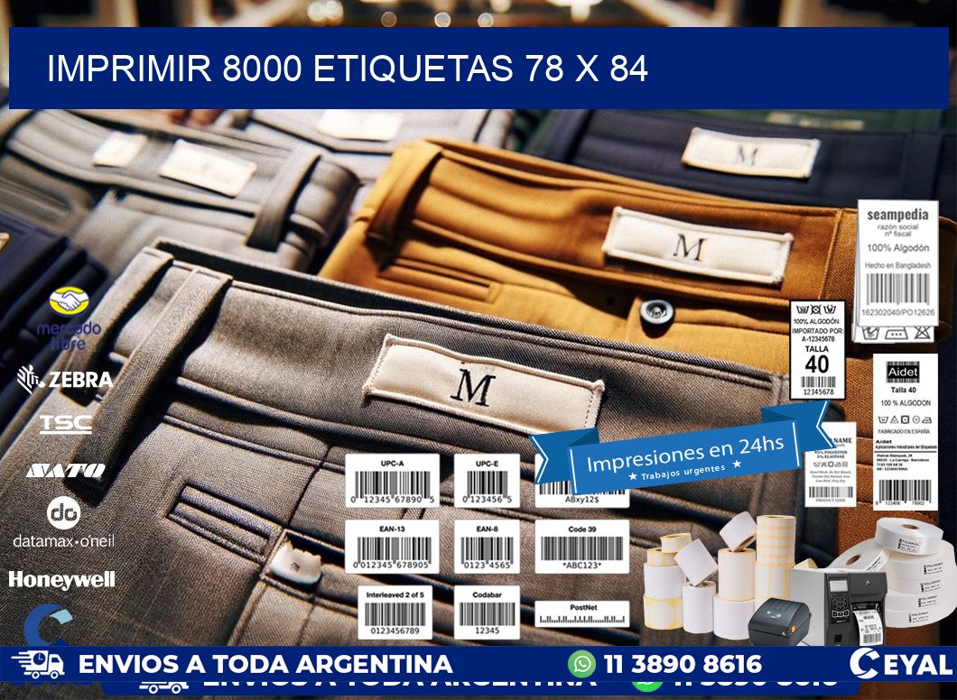 IMPRIMIR 8000 ETIQUETAS 78 x 84