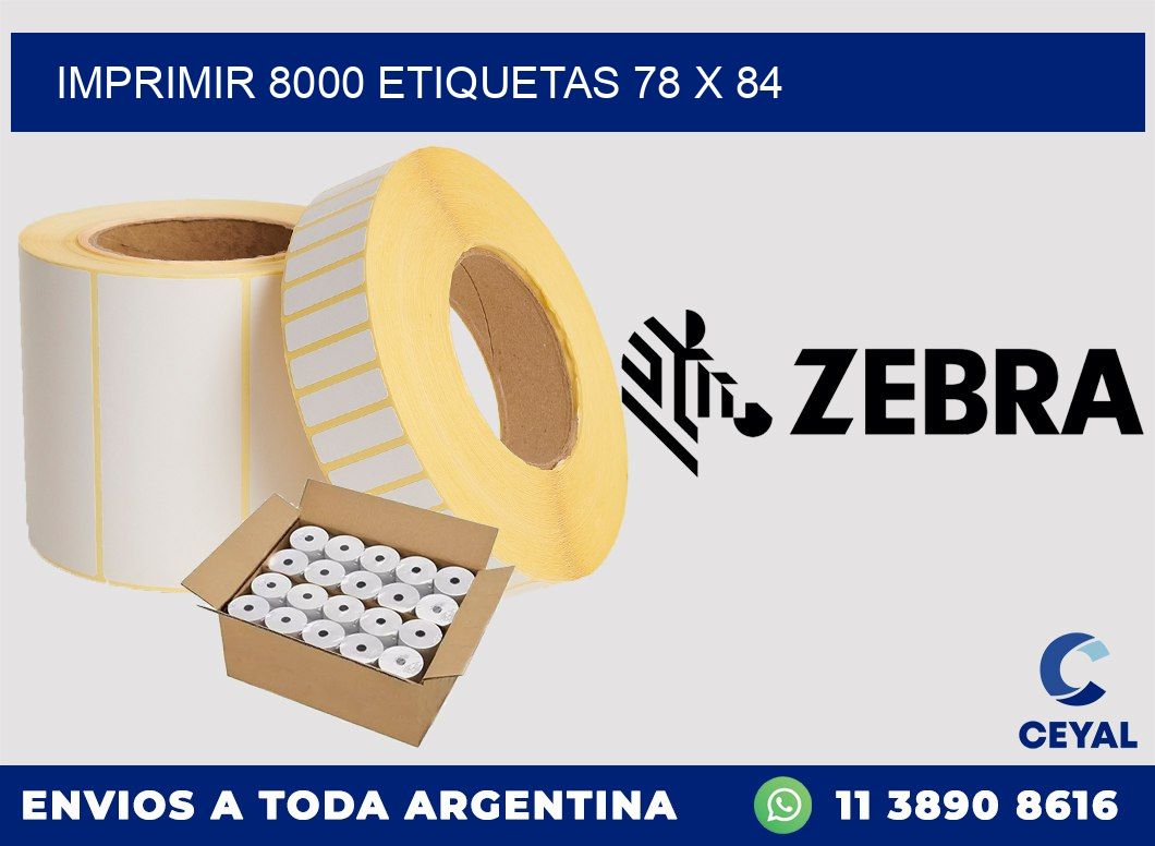 IMPRIMIR 8000 ETIQUETAS 78 x 84