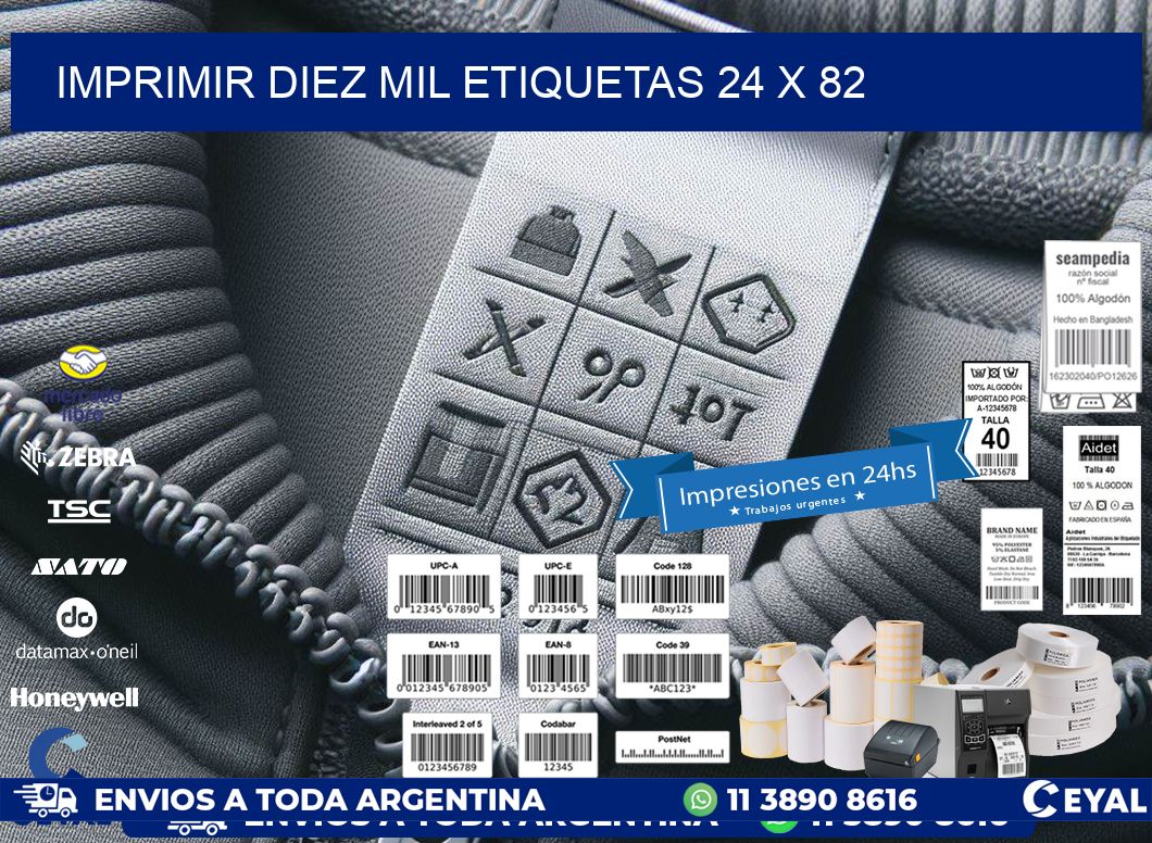 IMPRIMIR DIEZ MIL ETIQUETAS 24 x 82