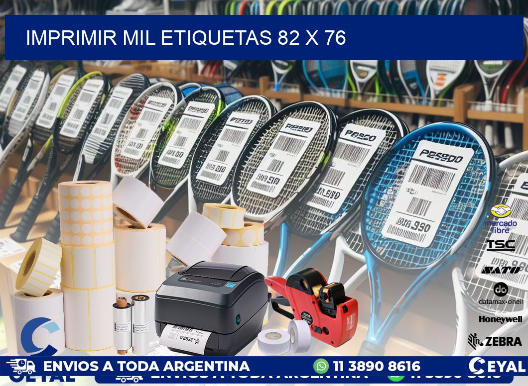 IMPRIMIR MIL ETIQUETAS 82 x 76