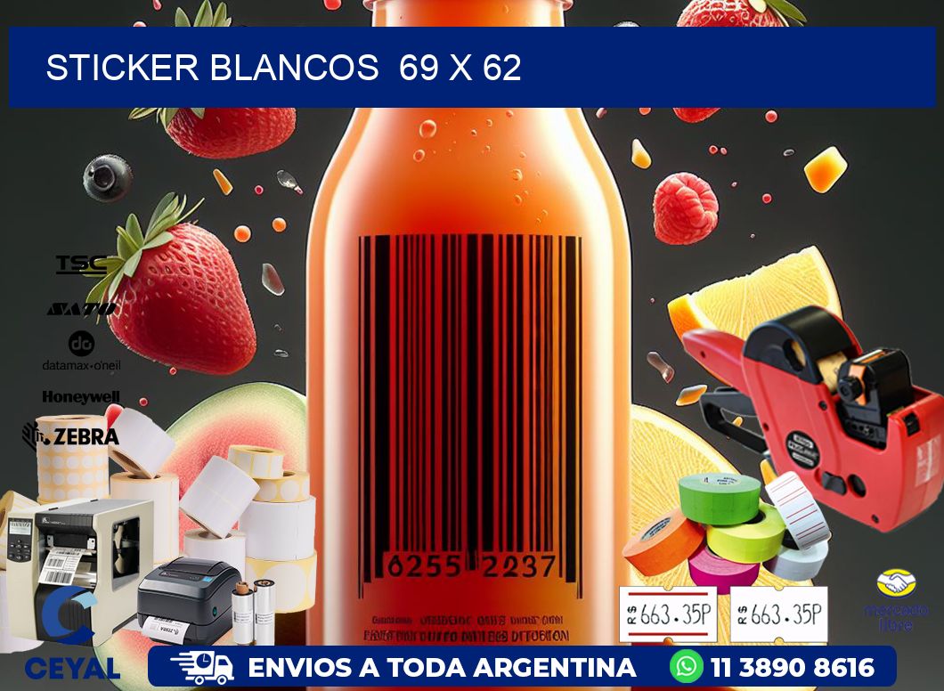 STICKER BLANCOS  69 x 62