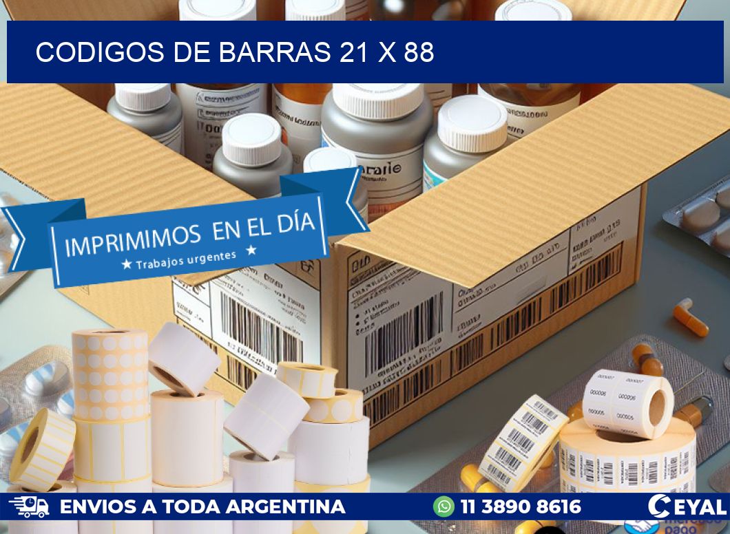 codigos de barras 21 x 88
