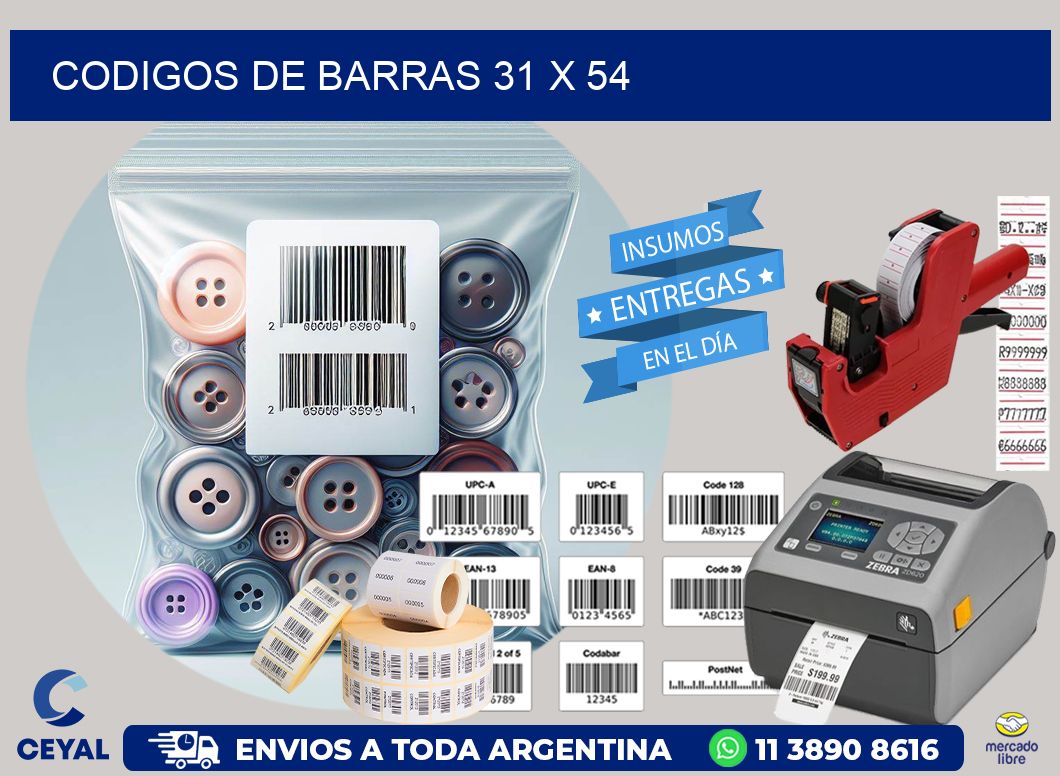 codigos de barras 31 x 54