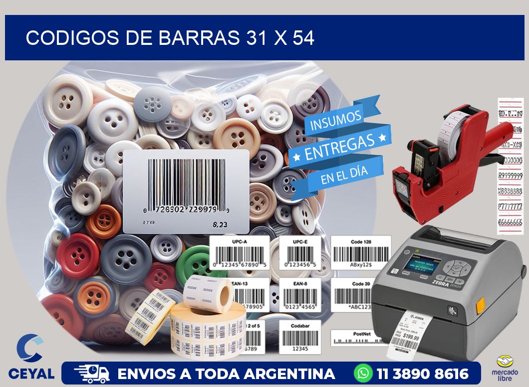 codigos de barras 31 x 54