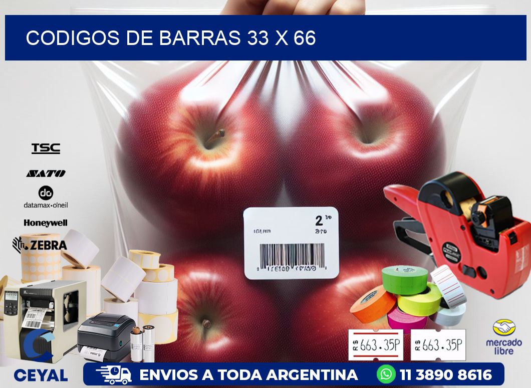 codigos de barras 33 x 66