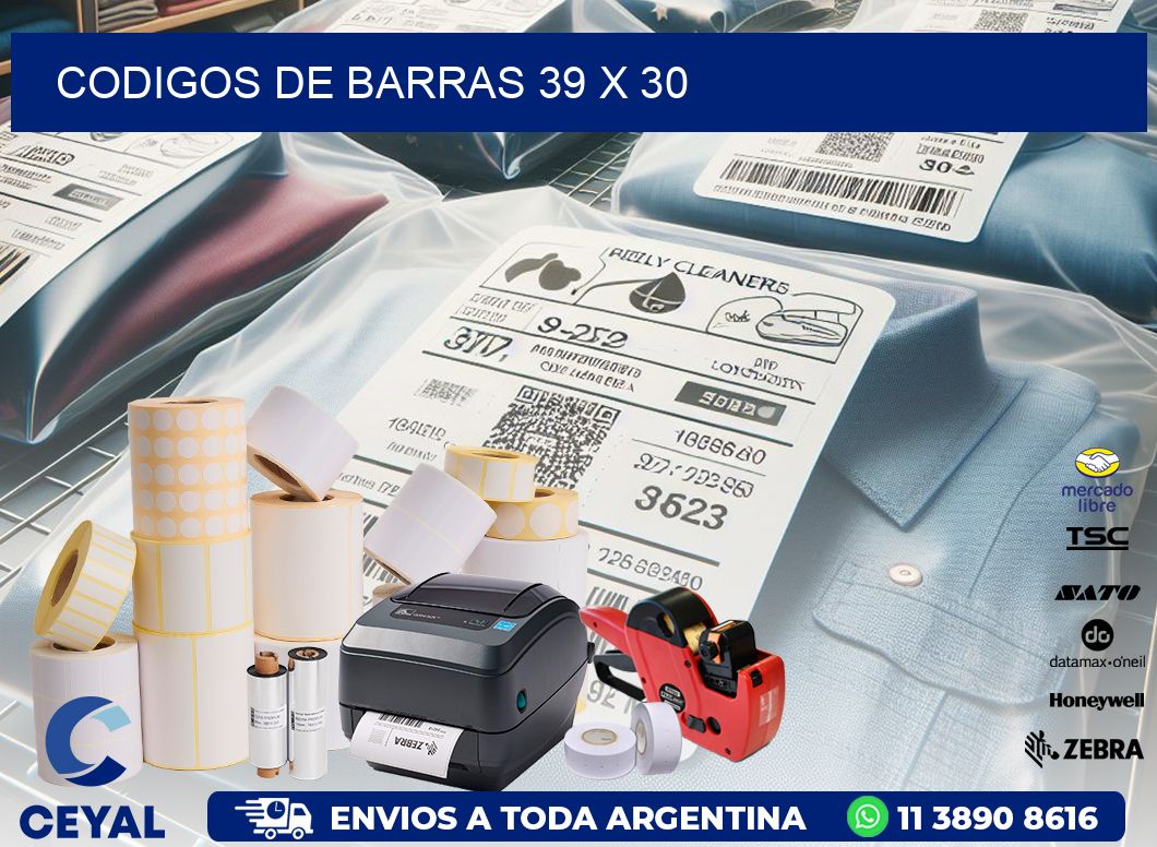 codigos de barras 39 x 30