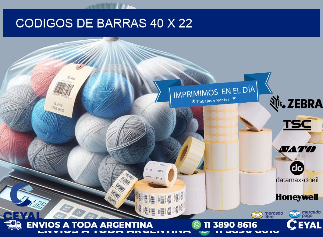 codigos de barras 40 x 22
