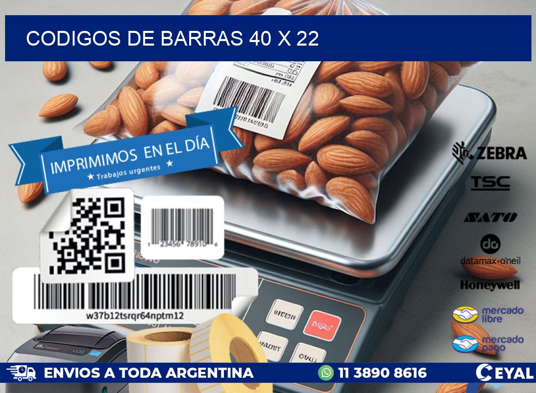 codigos de barras 40 x 22