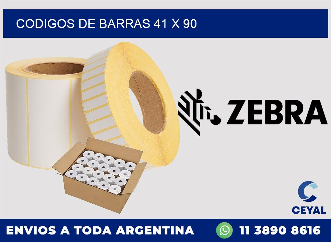 codigos de barras 41 x 90