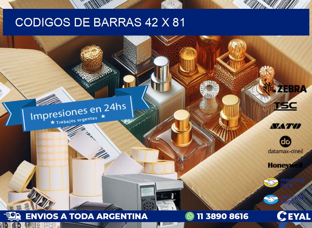 codigos de barras 42 x 81