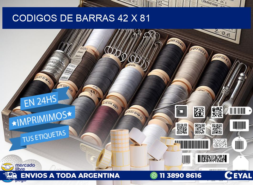 codigos de barras 42 x 81