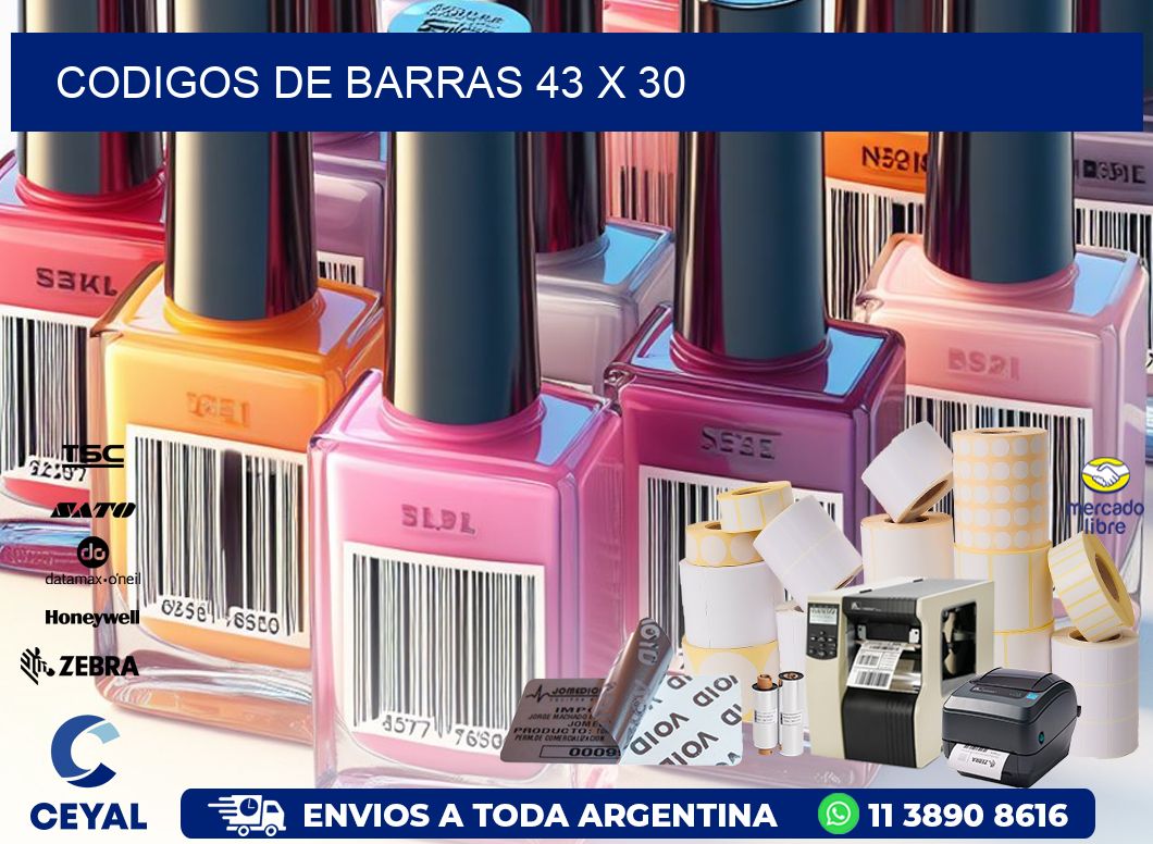 codigos de barras 43 x 30