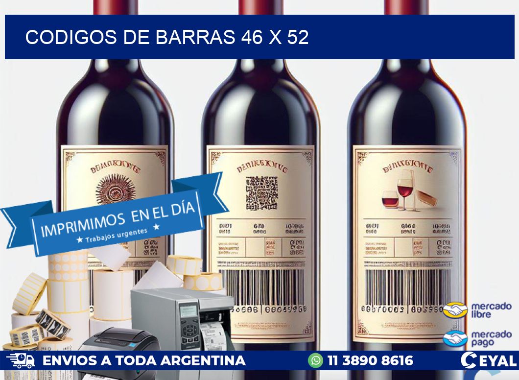 codigos de barras 46 x 52