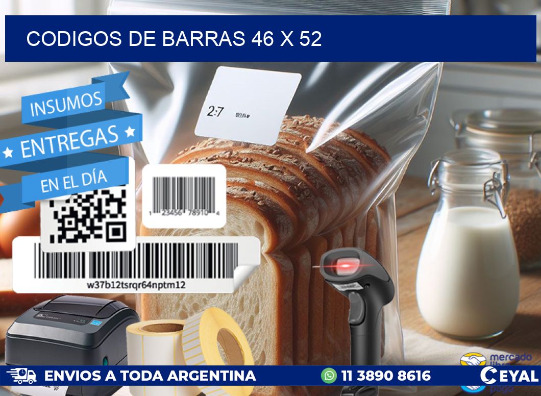 codigos de barras 46 x 52