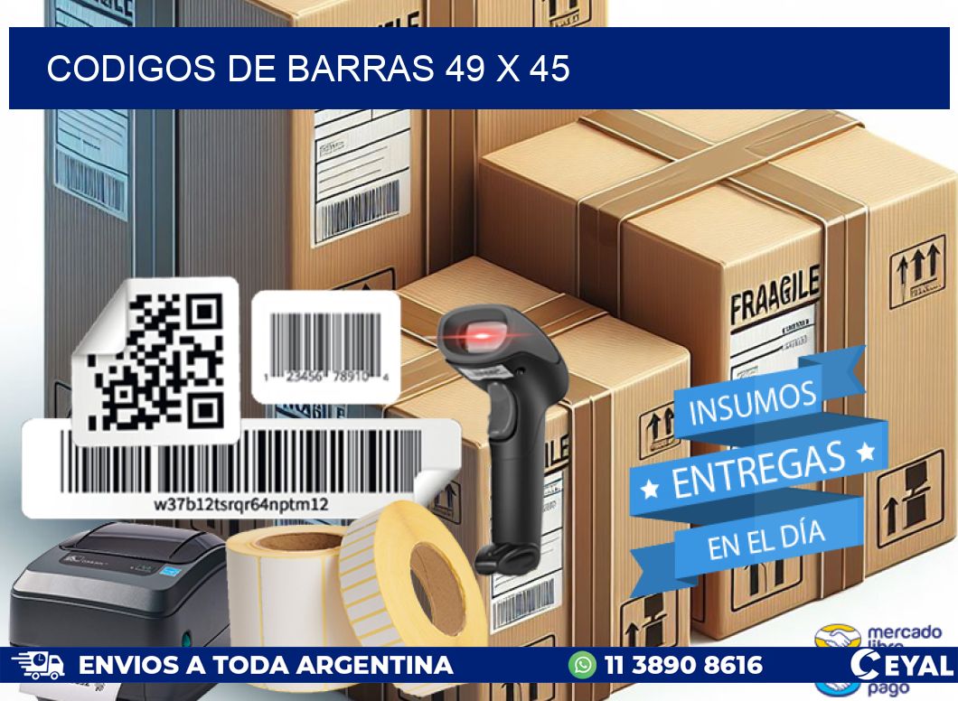 codigos de barras 49 x 45