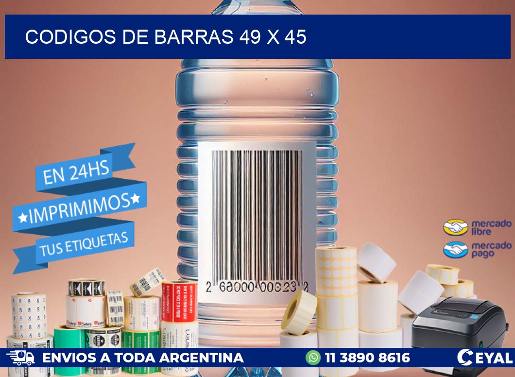 codigos de barras 49 x 45