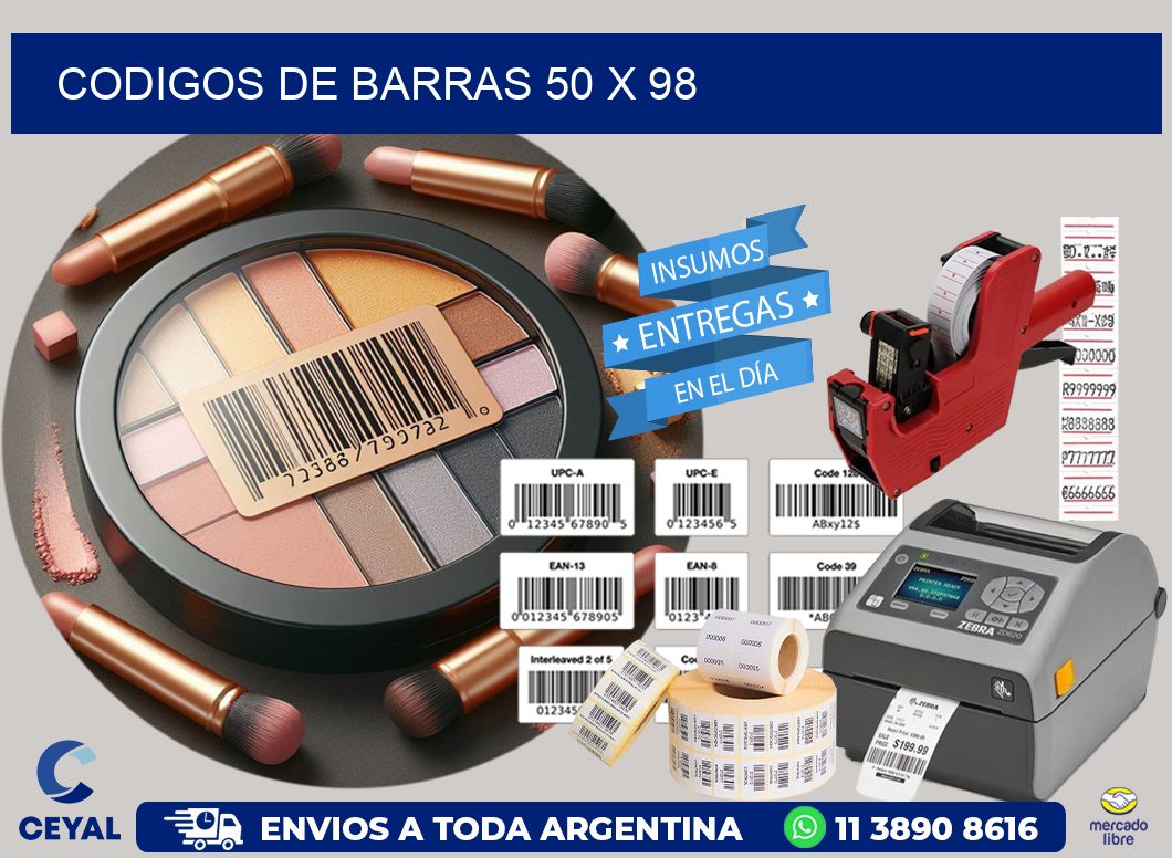 codigos de barras 50 x 98