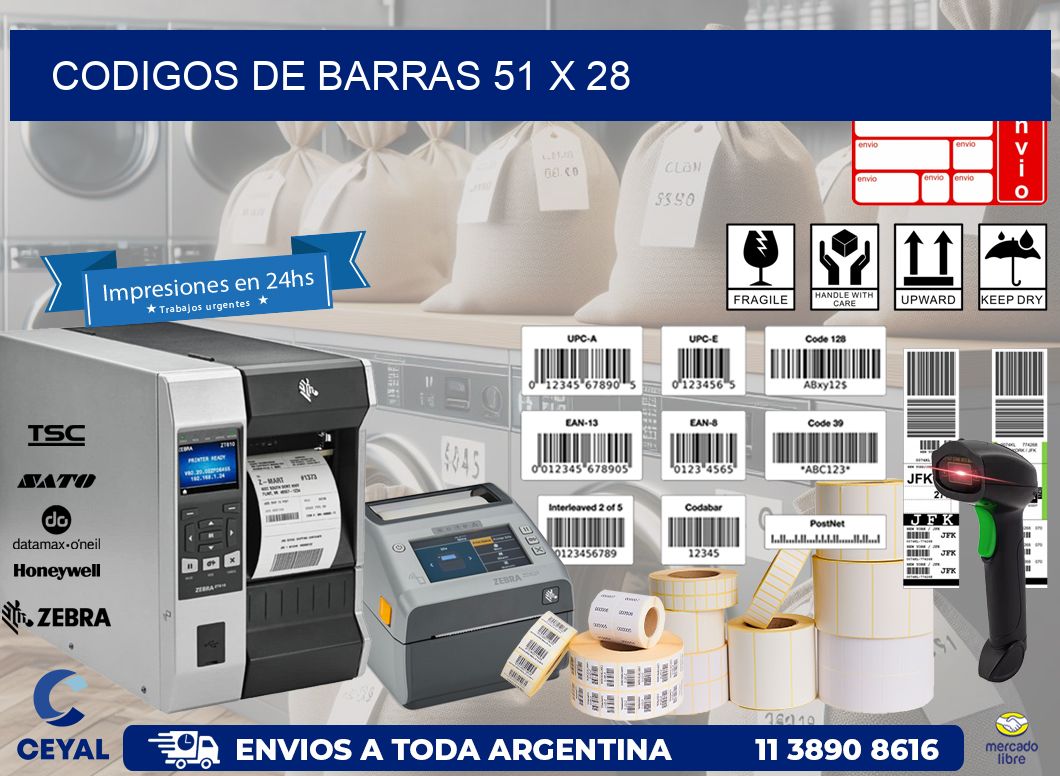 codigos de barras 51 x 28