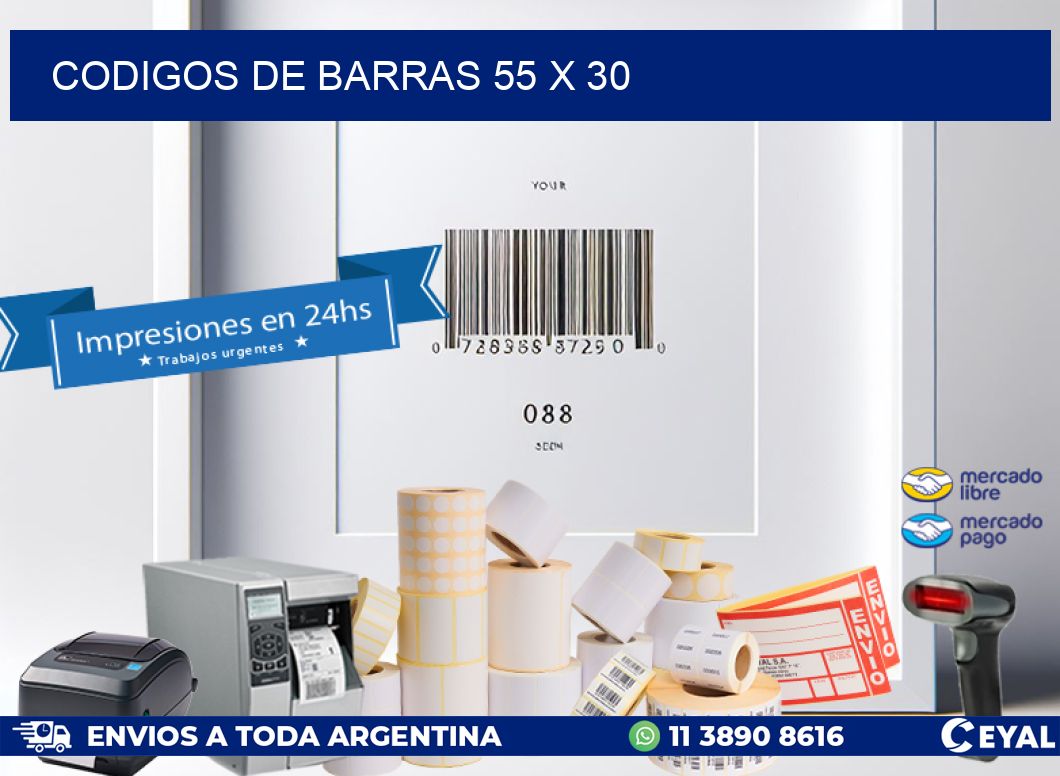 codigos de barras 55 x 30