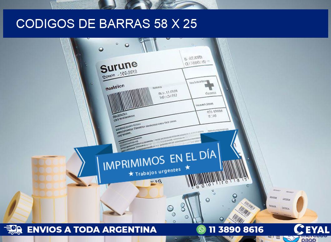 codigos de barras 58 x 25