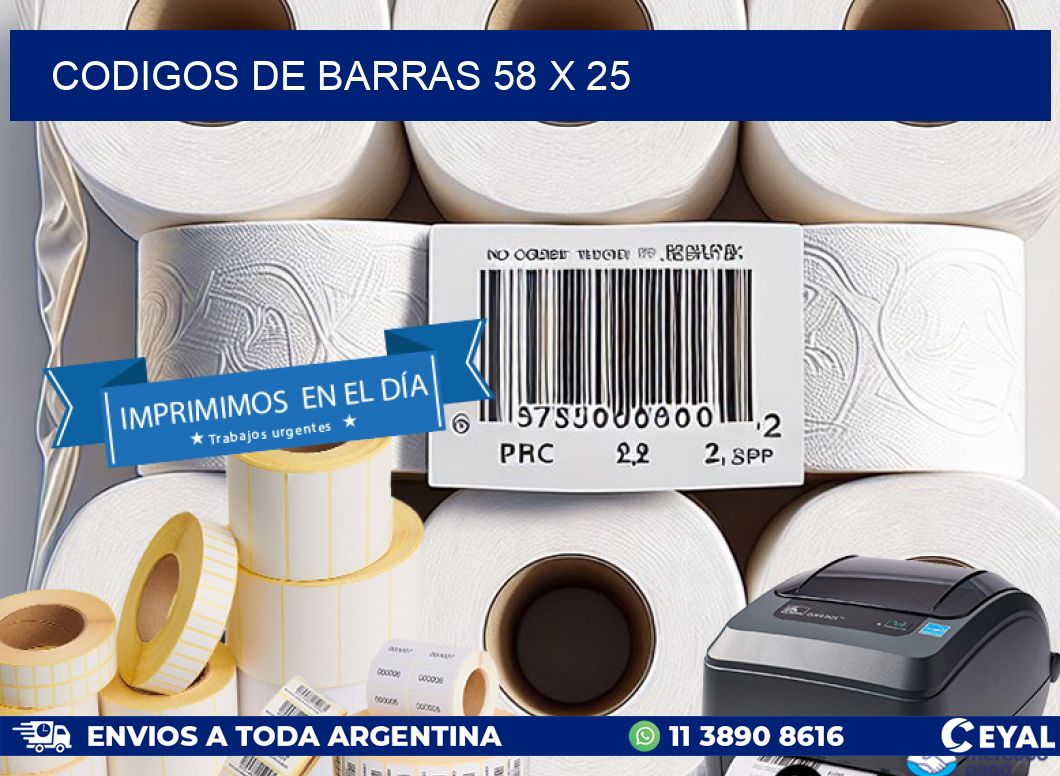 codigos de barras 58 x 25