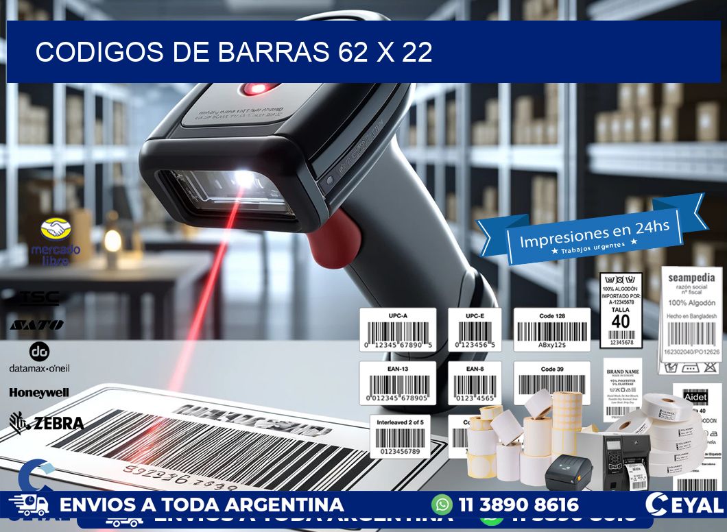 codigos de barras 62 x 22